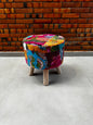 Puff Kantha Stool